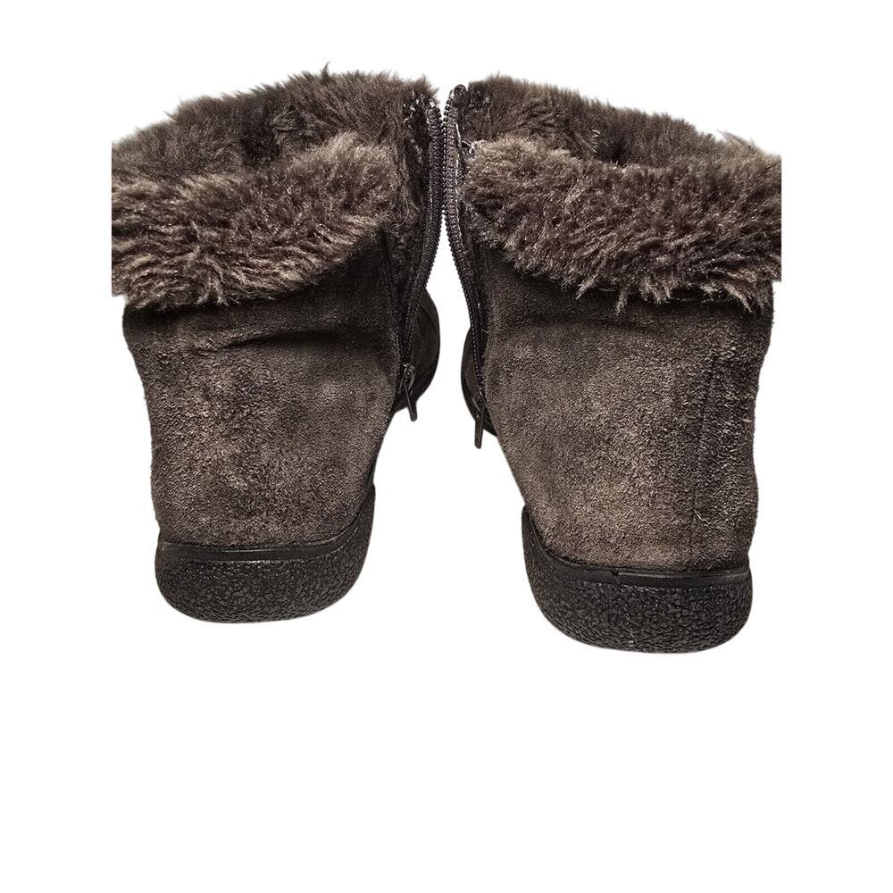 BARETRAPS LAUREE Womens Faux Fur Leather Brown Gray Size 7.5 Very Warm Great! - Picture 6 of 8